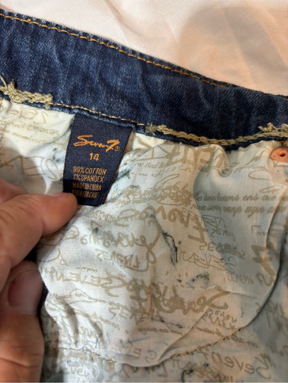 Seven7 Women's Blue Bootcut Jeans with Embroidered Back Pockets - Picture 5 of 8
